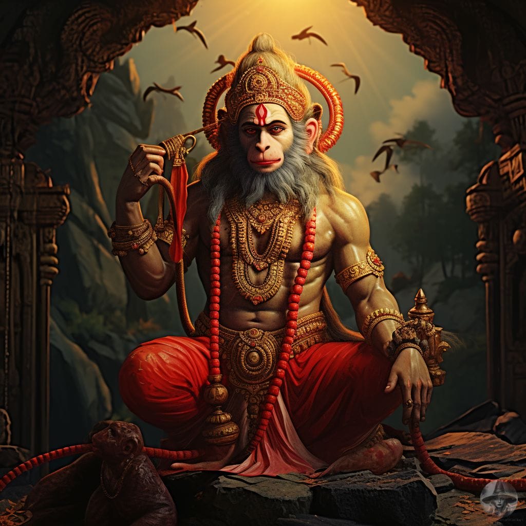 Devotion and Transformation: Hanuman’s Wisdom in Tarot Reading (10-22-23)